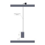 Bezdotykowy automatyczny dozownik mydła w pianie MERIDA STELLA AUTOMATIC VIOLET LINE na jednorazowe wkłady 1000 g, fioletowy