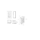 Wnękowy pojemnik na dwie małe rolki papieru toaletowego, MERIDA DRAGON, stal matowa