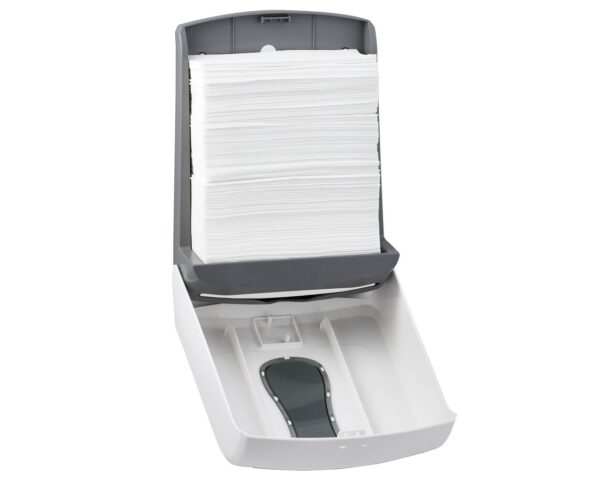 Pojemnik na ręczniki składane MERIDA ONE SLIM, tworzywo ABS, biały Pojemnik na ręczniki składane MERIDA ONE SLIM, tworzywo ABS, biały