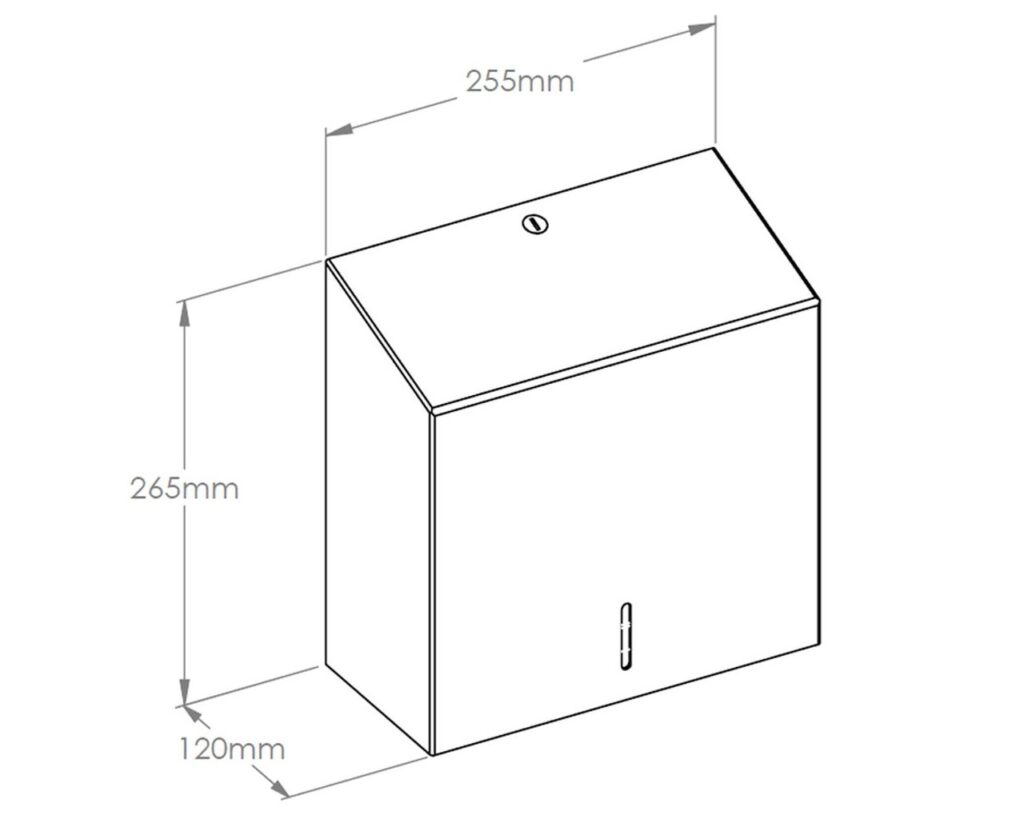 Pojemnik na ręczniki składane MERIDA STELLA WHITE LINE MAXI, biały