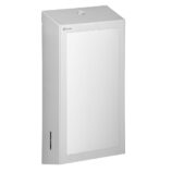 Pojemnik na ręczniki składane z lustrem ze stali SuperMirror „2w1" MERIDA STELLA SLIM MEGA COMBO, stal matowa