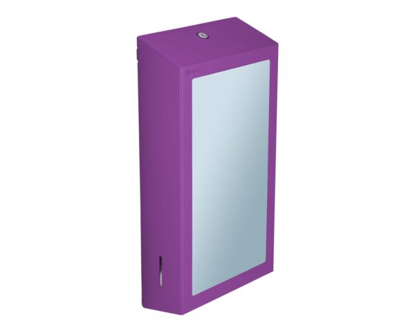 Pojemnik na ręczniki składane z lustrem ze stali SuperMirror „2w1" MERIDA STELLA SLIM VIOLET LINE MEGA COMBO, fioletowy Pojemnik na ręczniki składane z lustrem ze stali SuperMirror „2w1" MERIDA STELLA SLIM VIOLET LINE MEGA COMBO, fioletowy
