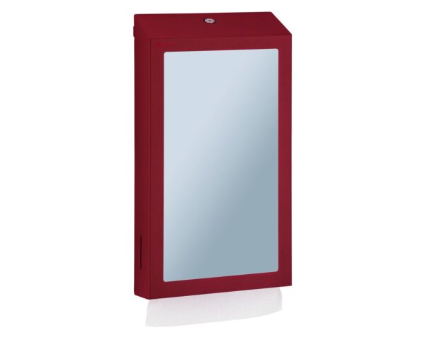 Pojemnik na ręczniki składane z lustrem ze stali SuperMirror „2w1" MERIDA STELLA SLIM RED LINE MEGA COMBO, czerwony Pojemnik na ręczniki składane z lustrem ze stali SuperMirror „2w1" MERIDA STELLA SLIM RED LINE MEGA COMBO, czerwony