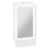 Pojemnik na ręczniki składane z lustrem ze stali SuperMirror „2w1" MERIDA STELLA SLIM WHITE LINE MEGA COMBO, biały