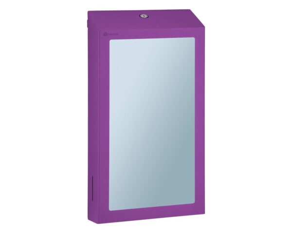 Pojemnik na ręczniki składane z lustrem ze stali SuperMirror „2w1" MERIDA STELLA SLIM VIOLET LINE MEGA COMBO, fioletowy Pojemnik na ręczniki składane z lustrem ze stali SuperMirror „2w1" MERIDA STELLA SLIM VIOLET LINE MEGA COMBO, fioletowy