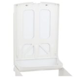 Pojemnik na ręczniki składane MERIDA TOP MAXI, tworzywo ABS, biały, okienko szare