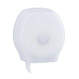 Pojemnik na papier toaletowy MERIDA HARMONY, tworzywo, biały transparentny