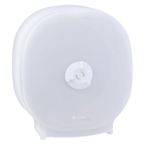 Pojemnik na cztery rolki papieru toaletowego bez gilzy MERIDA HARMONY za 75 zł netto przy zakupie 2 kartonów papiery toaletowego MERIDA OPTIMUM POB301 (36 x 85 m = 3060 m, 12 240 listków)