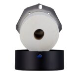 Pojemnik na papier toaletowy MERIDA STELLA BLACK LINE MAXI, średnica papieru do 23 cm, czarny