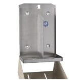 Pojemnik na papier toaletowy w listkach MERIDA STELLA SILK GREY, pojemność do 900 szt., szary jedwabisty