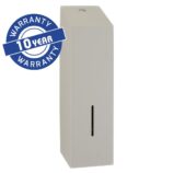 Pojemnik na papier toaletowy w listkach MERIDA STELLA STONE GREY LINE, pojemność do 675 szt., szary kamienny