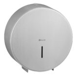 Pojemnik na papier toaletowy MERIDA STELLA MAXI, średnica papieru do 23 cm, stal matowa