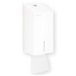 Pojemnik na papier toaletowy w listkach MERIDA STELLA WHITE LINE , pojemność do 450 szt., biały