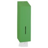 Pojemnik na papier toaletowy w listkach MERIDA STELLA LINE, pojemność do 675 szt., zielony