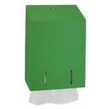 Pojemnik na papier toaletowy w listkach MERIDA STELLA GREEN LINE, pojemność do 900 szt., zielony