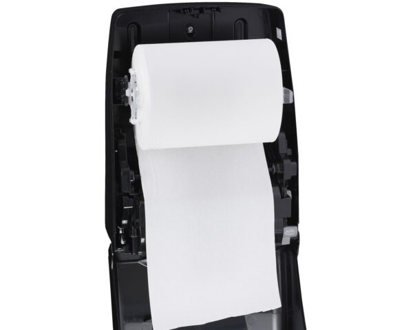 Bezdotykowy automatyczny podajnik ręczników papierowych w roli MERIDA AMADEUS SILKY BLACK Bezdotykowy automatyczny podajnik ręczników papierowych w roli MERIDA AMADEUS SILKY BLACK