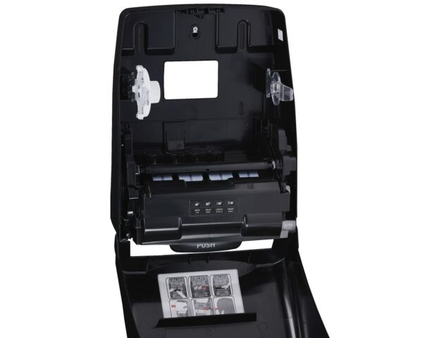 Bezdotykowy automatyczny podajnik ręczników papierowych w roli MERIDA AMADEUS SILKY BLACK Bezdotykowy automatyczny podajnik ręczników papierowych w roli MERIDA AMADEUS SILKY BLACK