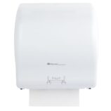 Mechaniczny podajnik ręczników papierowych w rolach MERIDA LUX CUT AUTOMATIC MAXI, tworzywo ABS, biały