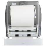 Mechaniczny podajnik ręczników papierowych w rolach MERIDA LUX CUT AUTOMATIC MAXI, tworzywo ABS, biały