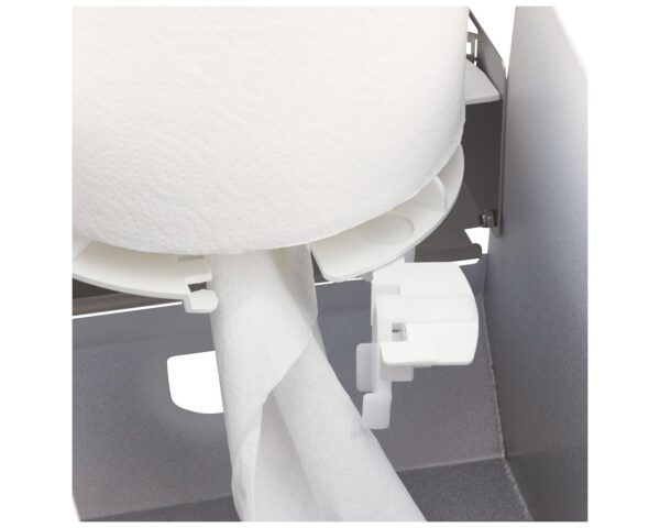 Pojemnik na ręczniki papierowe w rolach MERIDA STELLA WHITE LINE MAXI, biały Pojemnik na ręczniki papierowe w rolach MERIDA STELLA WHITE LINE MAXI, biały