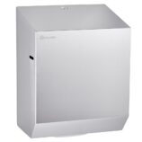 Mechaniczny podajnik ręczników papierowych w rolach MERIDA STELLA AUTOMATIC MAXI, stal matowa