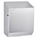 Mechaniczny podajnik ręczników papierowych w rolach MERIDA STELLA AUTOMATIC MAXI, stal polerowana