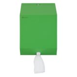 Pojemnik na ręczniki papierowe w rolach lub papier toaletowy w systemie listkowym MERIDA STELLA GREEN LINE MINI, zielony