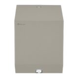 Pojemnik na ręczniki papierowe w rolach lub papier toaletowy w systemie listkowym MERIDA STELLA STONE GREY LINE MINI, szary kamienny