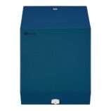 Pojemnik na ręczniki papierowe w rolach lub papier toaletowy w systemie listkowym MERIDA STELLA BLUE LINE MINI, niebieski