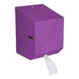 Pojemnik na ręczniki papierowe w rolach lub papier toaletowy w systemie listkowym MERIDA STELLA VIOLET LINE MINI, fioletowy