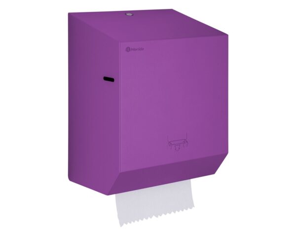 Mechaniczny podajnik ręczników papierowych w rolach MERIDA STELLA VIOLET LINE, fioletowy Mechaniczny podajnik ręczników papierowych w rolach MERIDA STELLA VIOLET LINE, fioletowy