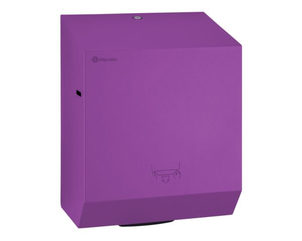 Mechaniczny podajnik ręczników papierowych w rolach MERIDA STELLA VIOLET LINE, fioletowy Mechaniczny podajnik ręczników papierowych w rolach MERIDA STELLA VIOLET LINE, fioletowy