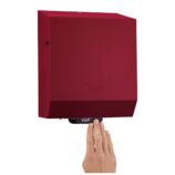 Mechaniczny podajnik ręczników papierowych w rolach MERIDA STELLA RED LINE, czerwony