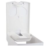 Pojemnik na ręczniki papierowe w rolach MERIDA TOP MAXI, tworzywo ABS, biały, okienko niebieskie