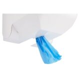 Pojemnik na ręczniki papierowe w rolach MERIDA TOP MAXI, tworzywo ABS, biały, okienko niebieskie