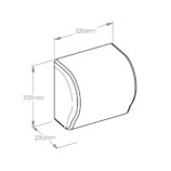 Mechaniczny podajnik ręczników MERIDA UNIQUE LUX CUT GLAMOUR BLACK SPARK LINE