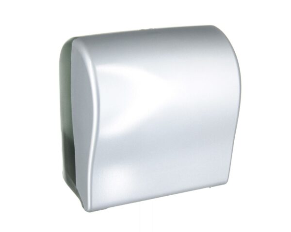 Mechaniczny podajnik ręczników w rolach MERIDA UNIQUE SOLID CUT SILVER SPARK LINE