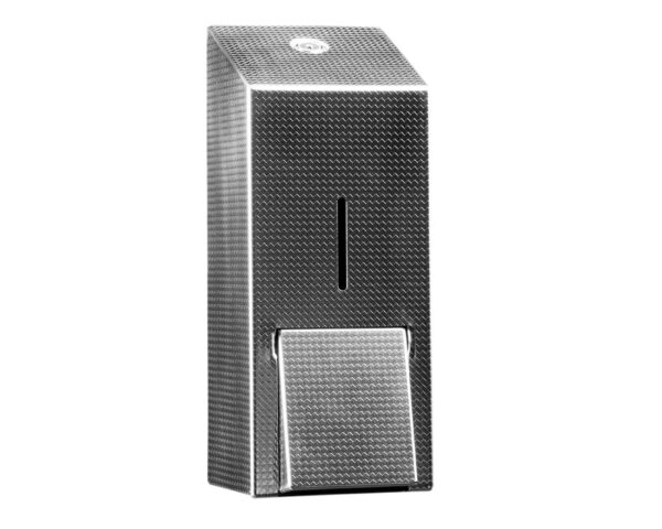 Dozownik mydła w pianie na jednorazowe wkłady z pompką spieniającą MERIDA INOX DESIGN MAXI - TEXTURE