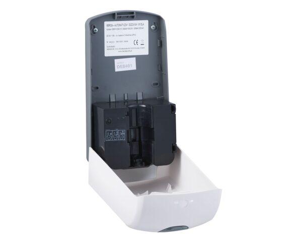Bezdotykowy automatyczny dozownik płynu dezynfekcyjnego w sprayu MERIDA ONE na jednorazowe wkłady 1000 ml, tworzywo ABS, biały Bezdotykowy automatyczny dozownik płynu dezynfekcyjnego w sprayu MERIDA ONE na jednorazowe wkłady 1000 ml, tworzywo ABS, biały
