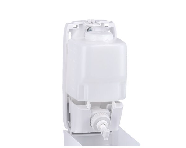 Dozownik mydła w płynie MERIDA HARMONY MINI, pojemność zbiornika 500 ml, tworzywo, biały transparentny Dozownik mydła w płynie MERIDA HARMONY MINI, pojemność zbiornika 500 ml, tworzywo, biały transparentny