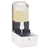 Bezdotykowy automatyczny dozownik mydła w pianie, MERIDA STELLA WHITE LINE AUTOMATIC na jednorazowe wkłady 1000 g, biały