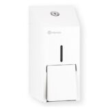 Dozownik mydła w płynie MERIDA STELLA WHITE LINE MINI, pojemność zbiornika 400 ml, biały