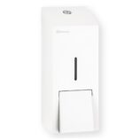 Dozownik mydła w płynie MERIDA STELLA WHITE LINE MAXI, pojemność zbiornika 800 ml, biały