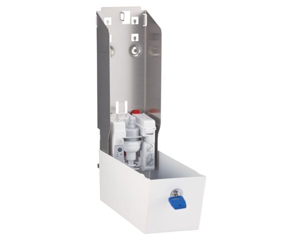 Bezdotykowy automatyczny dozownik mydła w pianie MERIDA STELLA AUTOMATIC SLIM WHITE LINE na jednorazowe wkłady 800 ml, biały Bezdotykowy automatyczny dozownik mydła w pianie MERIDA STELLA AUTOMATIC SLIM WHITE LINE na jednorazowe wkłady 800 ml, biały