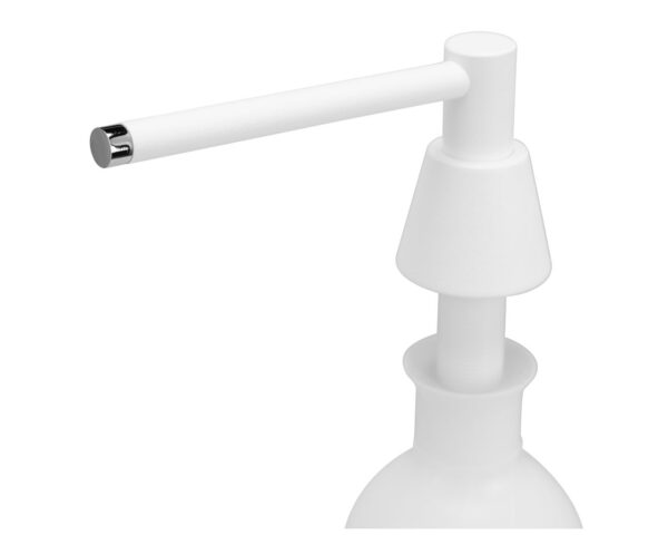 Dozownik mydła w płynie blatowy STOŻEK, pojemność zbiornika 1000 ml, biały Dozownik mydła w płynie blatowy STOŻEK, pojemność zbiornika 1000 ml, biały