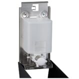 Dozownik mydła w płynie MERIDA STELLA BLACK LINE MINI, pojemność zbiornika 400 ml, czarny