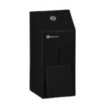 Dozownik mydła w płynie MERIDA STELLA BLACK LINE MINI, pojemność zbiornika 400 ml, czarny