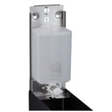 Dozownik mydła w płynie MERIDA STELLA BLACK LINE MAXI, pojemność zbiornika 800 ml, czarny