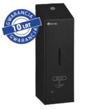 Bezdotykowy automatyczny dozownik mydła w pianie MERIDA STELLA AUTOMATIC SLIM BLACK LINE na jednorazowe wkłady 800 ml, czarny