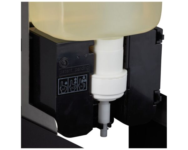 Bezdotykowy automatyczny dozownik mydła w pianie MERIDA STELLA AUTOMATIC BLACK LINE na jednorazowe wkłady 1000 g, czarny Bezdotykowy automatyczny dozownik mydła w pianie MERIDA STELLA AUTOMATIC BLACK LINE na jednorazowe wkłady 1000 g, czarny